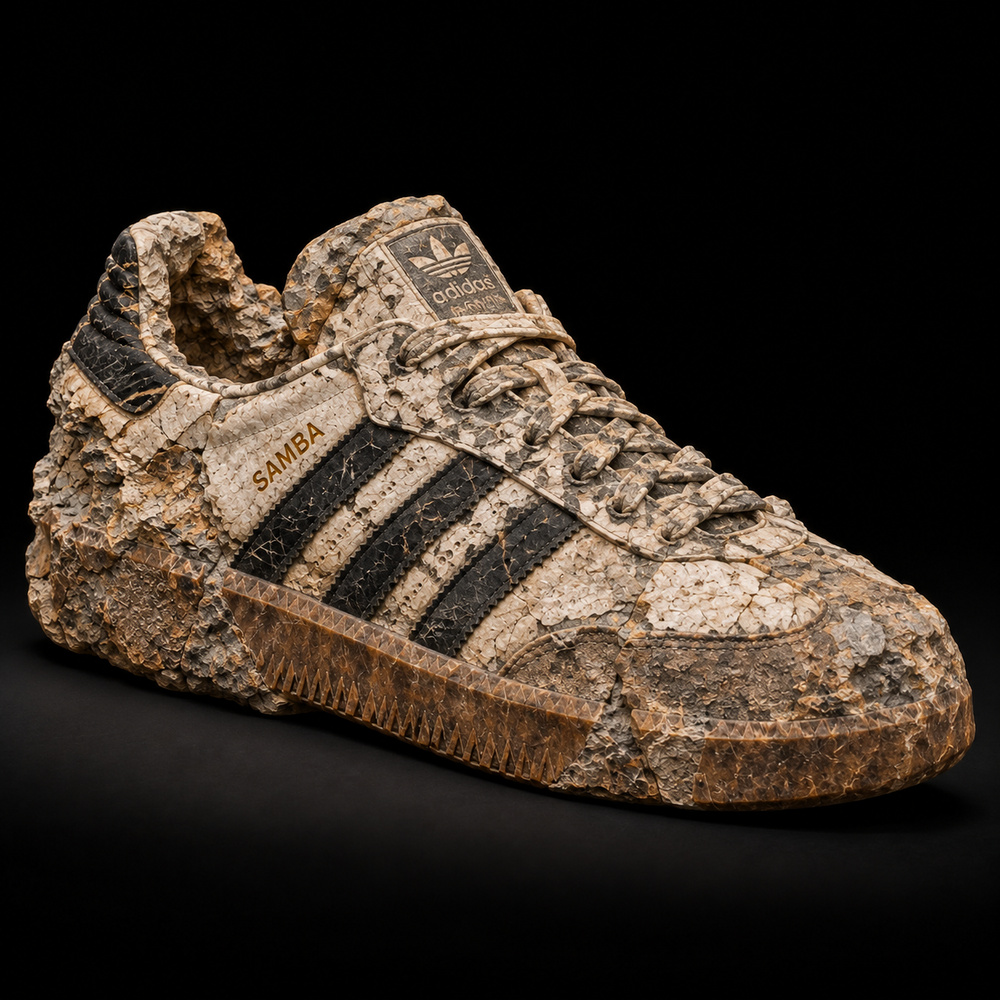 adidas Samba OG White Black — Three-quarter view