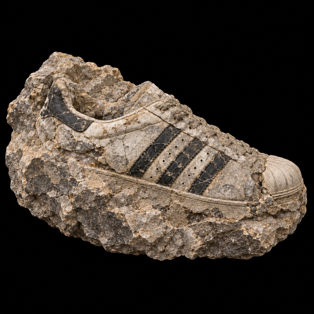 adidas Superstar White Black — Partial excavation