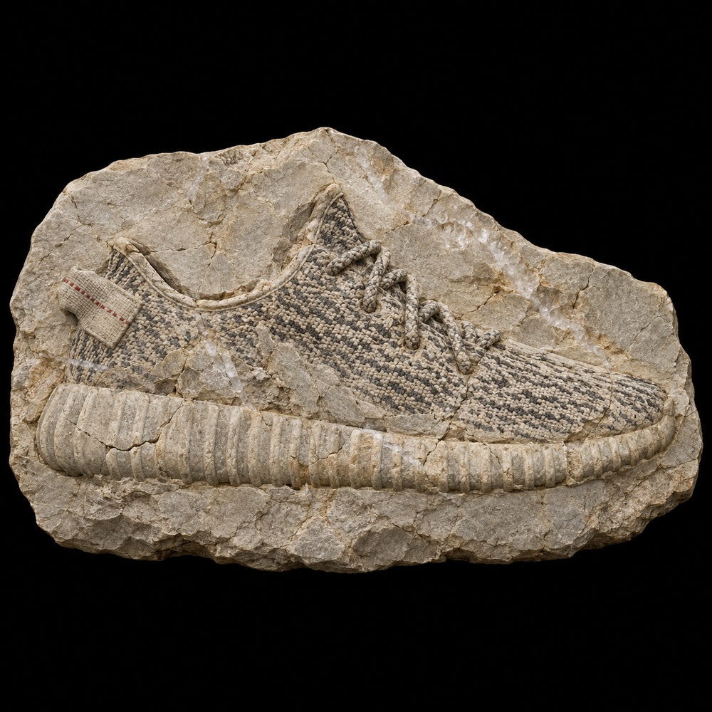 adidas Yeezy Boost 350 “Turtle Dove” fossil specimen
