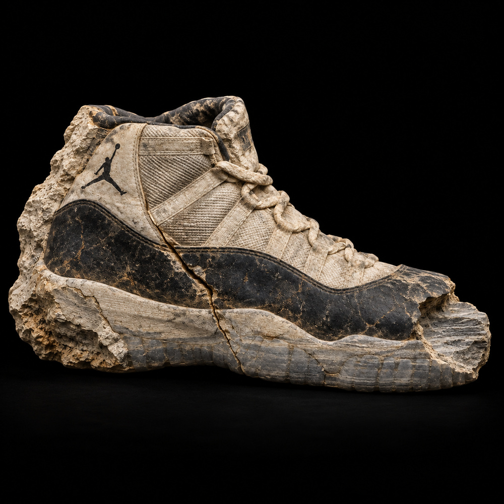 Air Jordan 11 Retro “Concord” fossil specimen