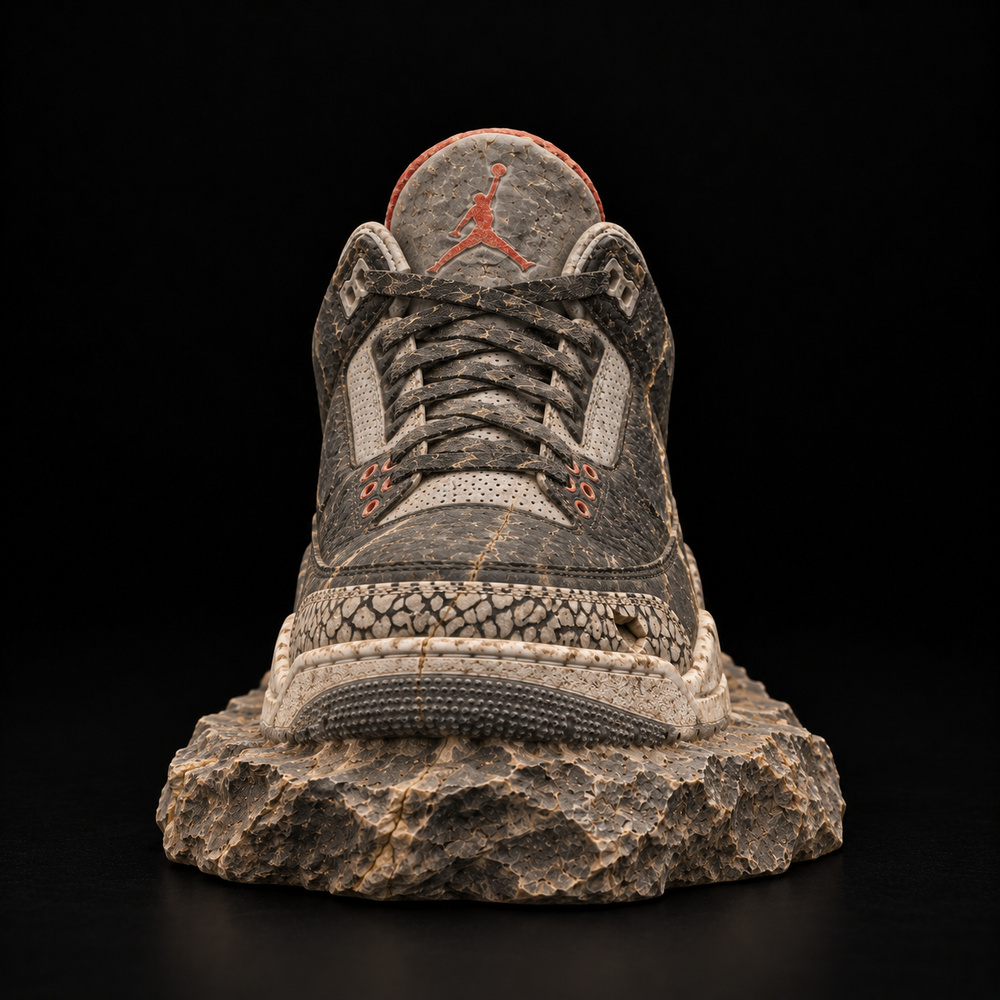 Air Jordan 3 Retro “Black Cement” — Front view