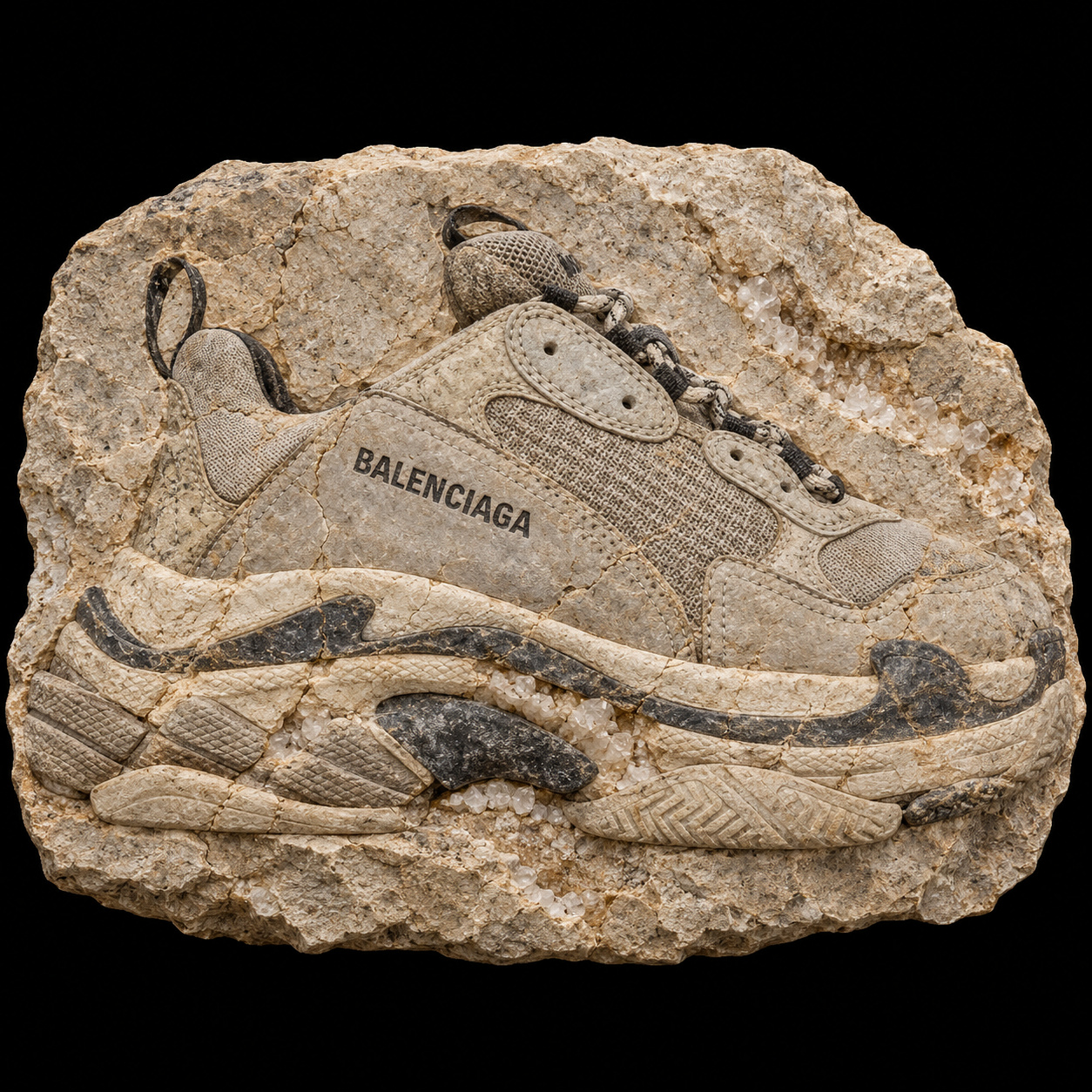 Balenciaga Triple S fossil specimen