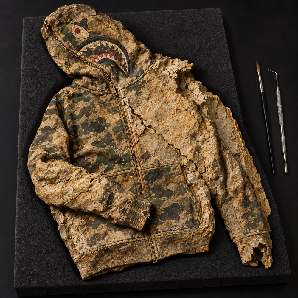 BAPE Shark Full Zip Hoodie — Conservation
