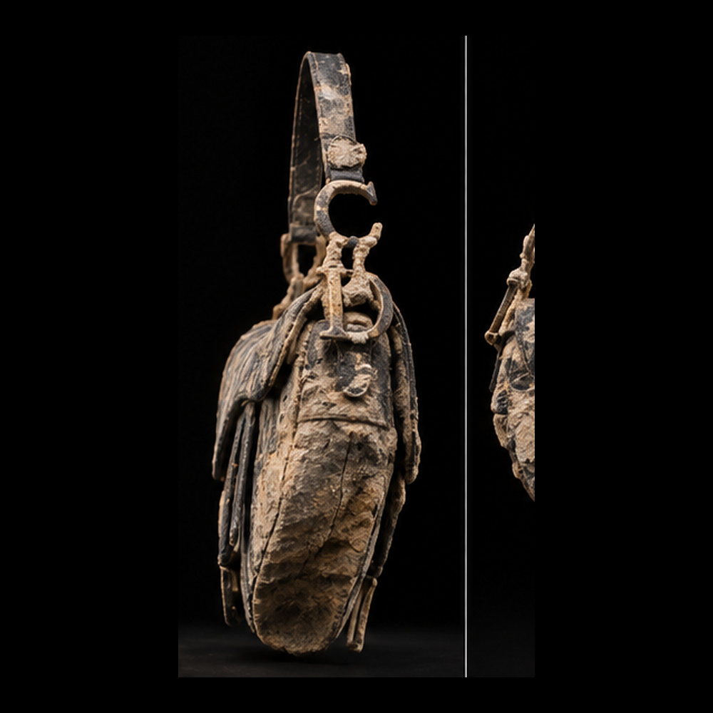Dior Saddle Bag Oblique fossil specimen