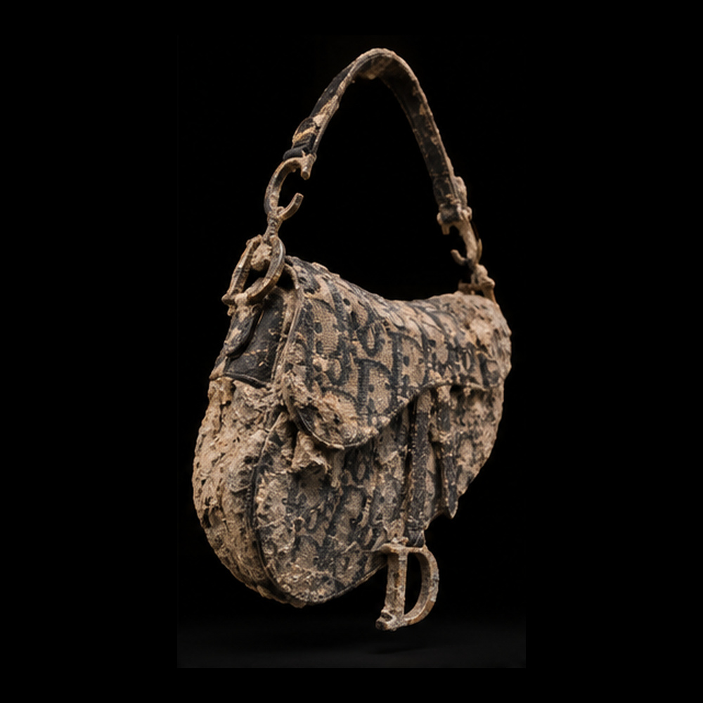 Dior Saddle Bag Oblique — Three-quarter view