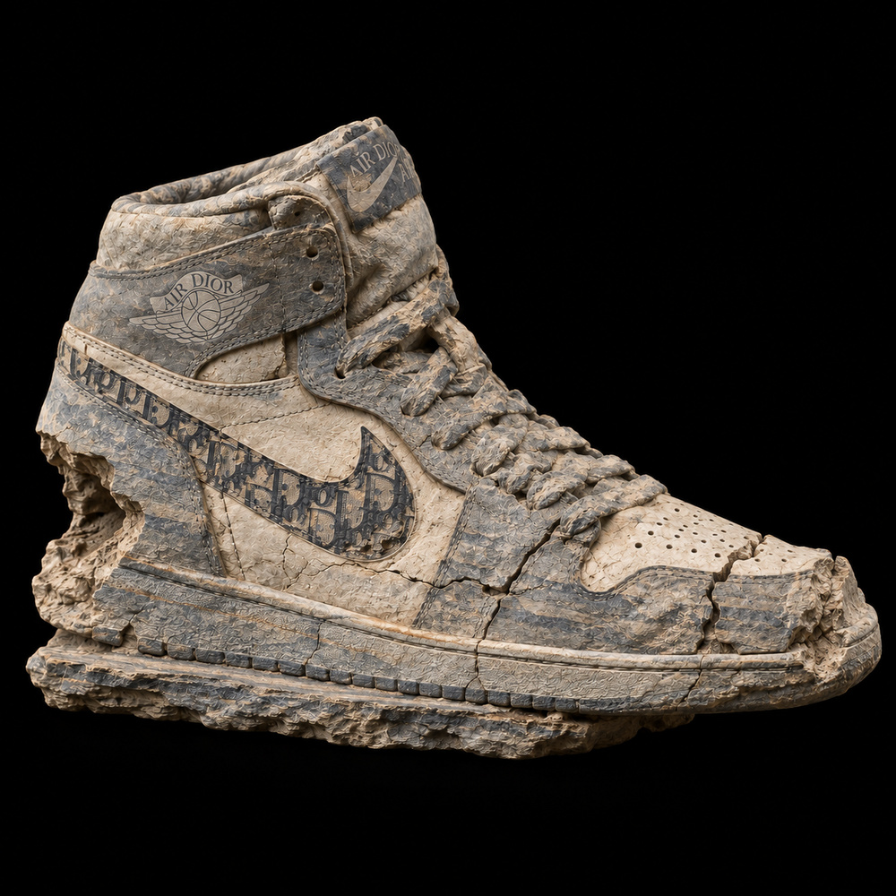 Dior x Air Jordan 1 High fossil specimen