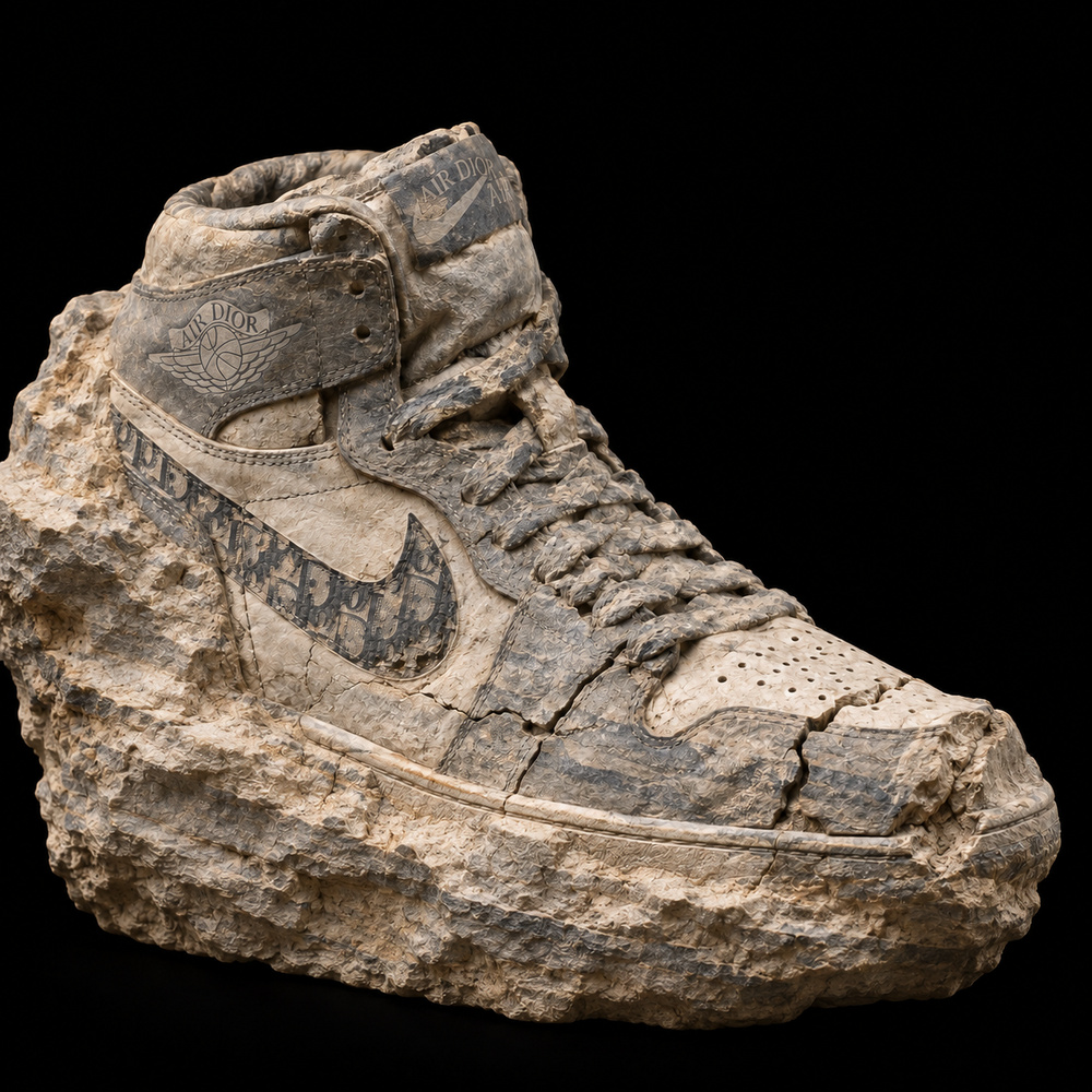 Dior x Air Jordan 1 High — Partial excavation