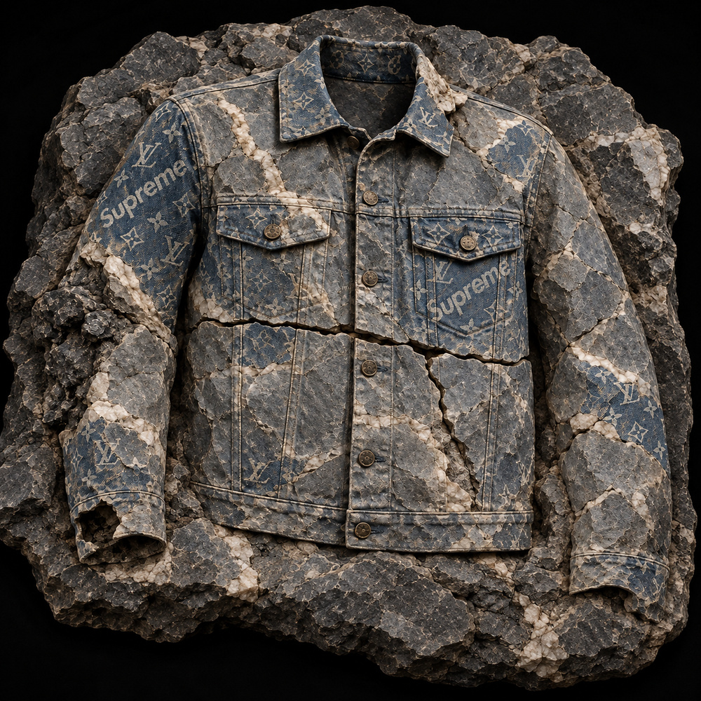 Louis Vuitton x Supreme Denim Jacket — Partial excavation