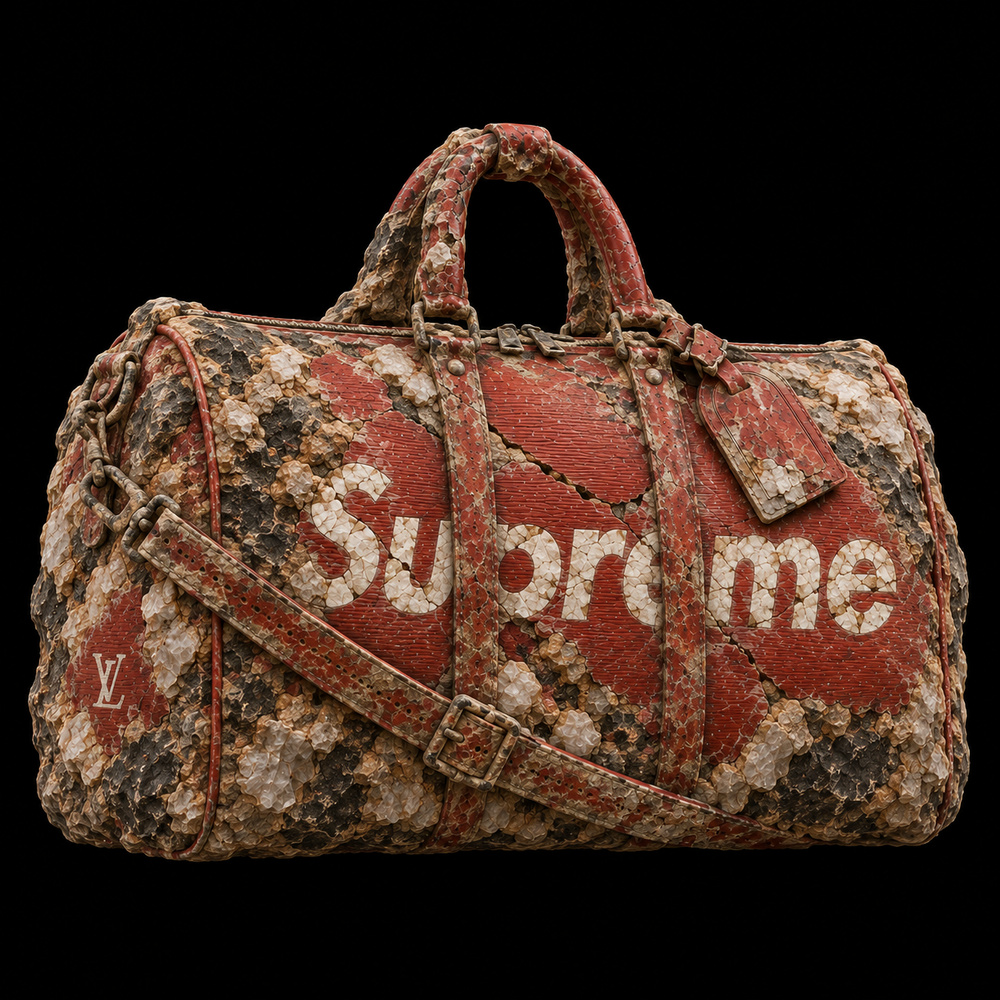 Louis Vuitton x Supreme Keepall 45 — Reverse view