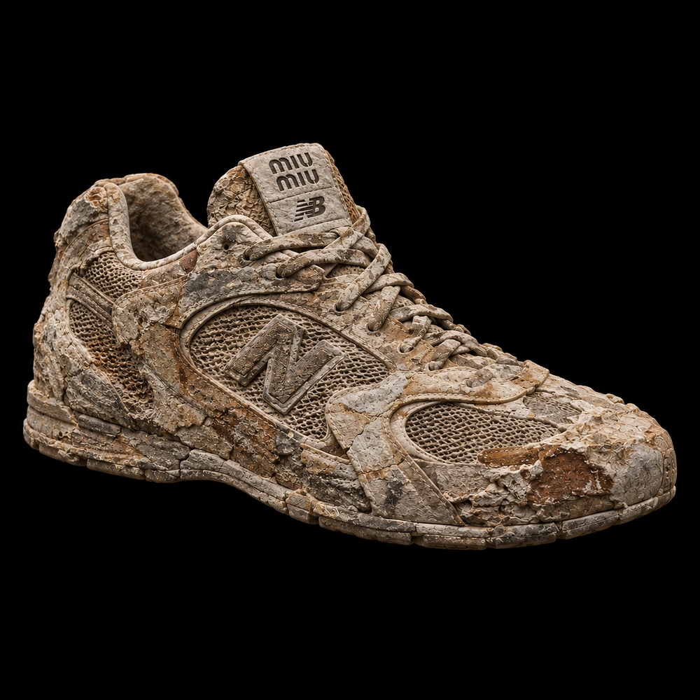 Miu Miu x New Balance 530 SL — Three-quarter view