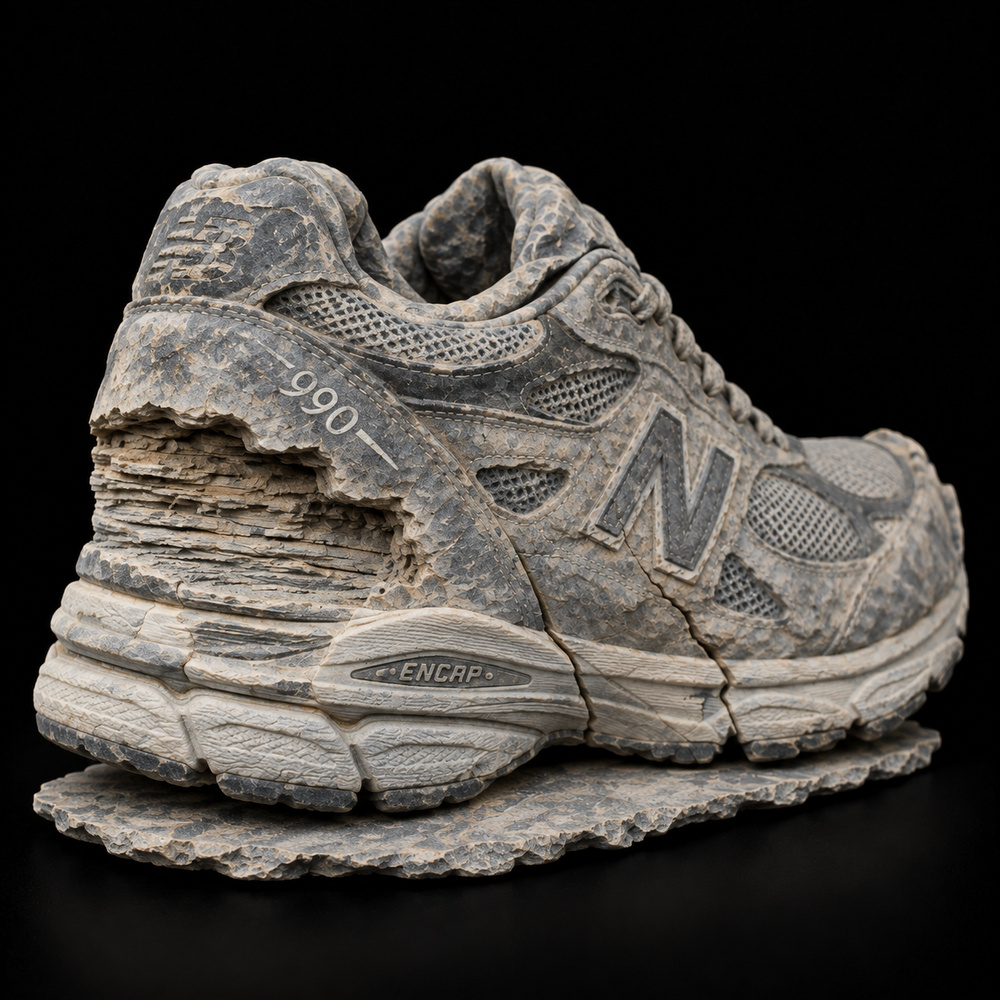 New Balance 990v3 Grey — Reverse view