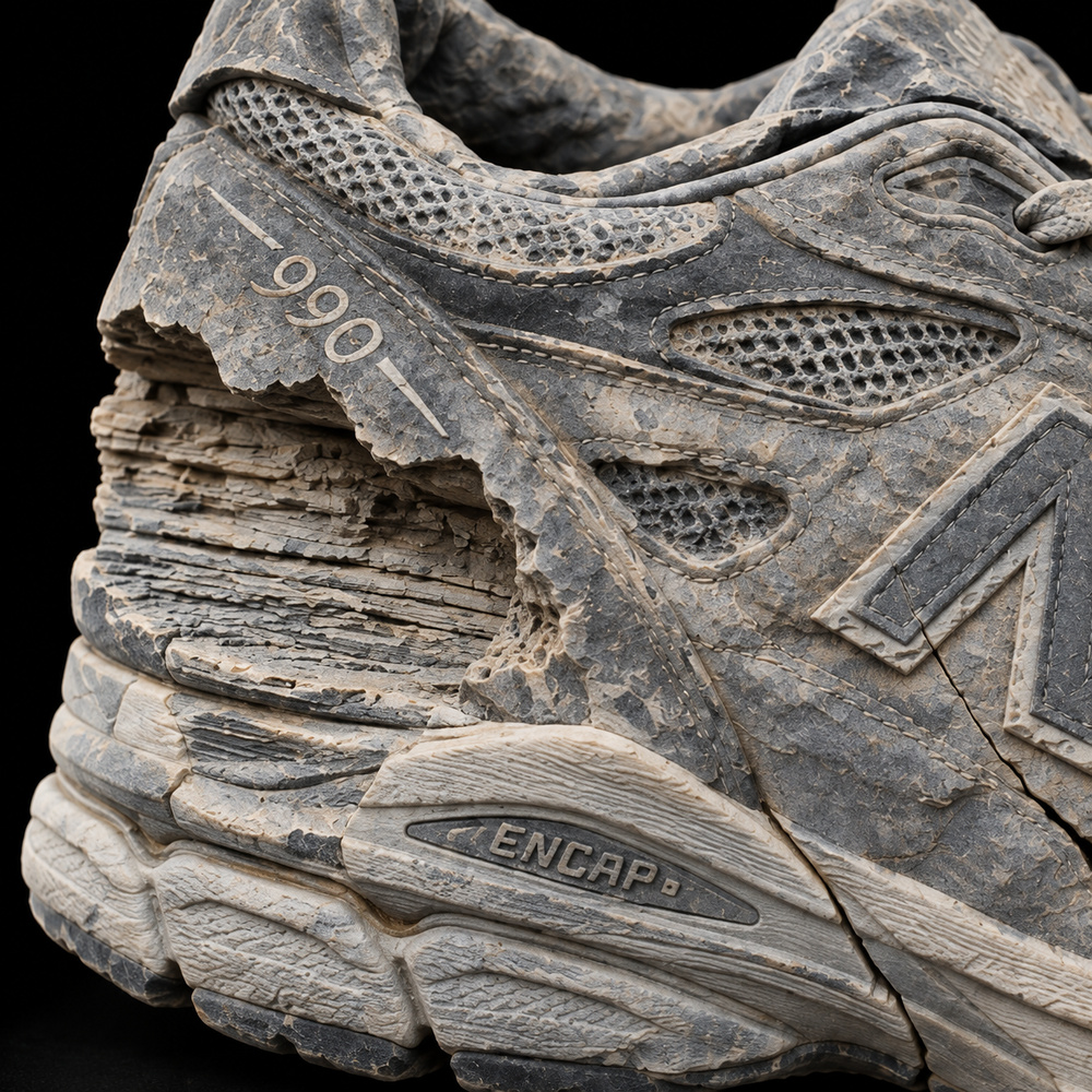 New Balance 990v3 Grey — Rock matrix