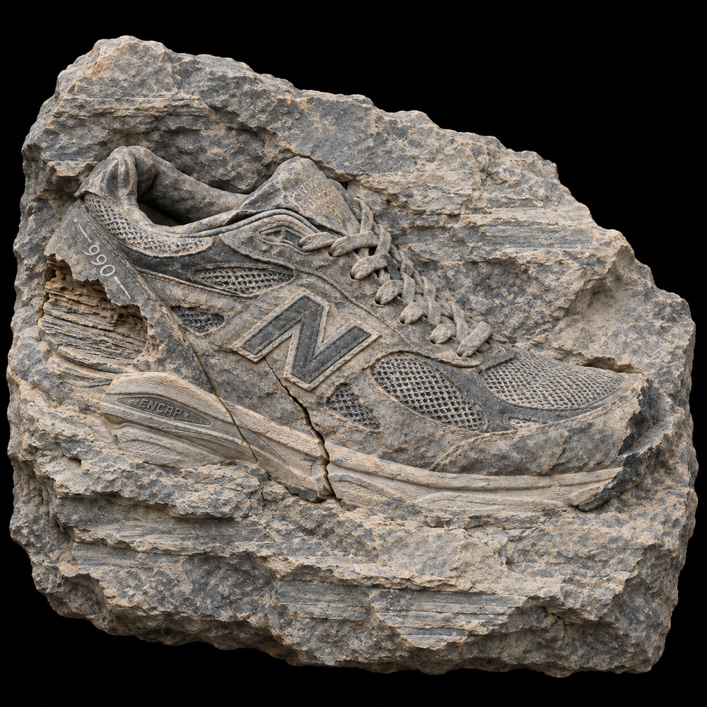 New Balance 990v3 Grey — Partial excavation