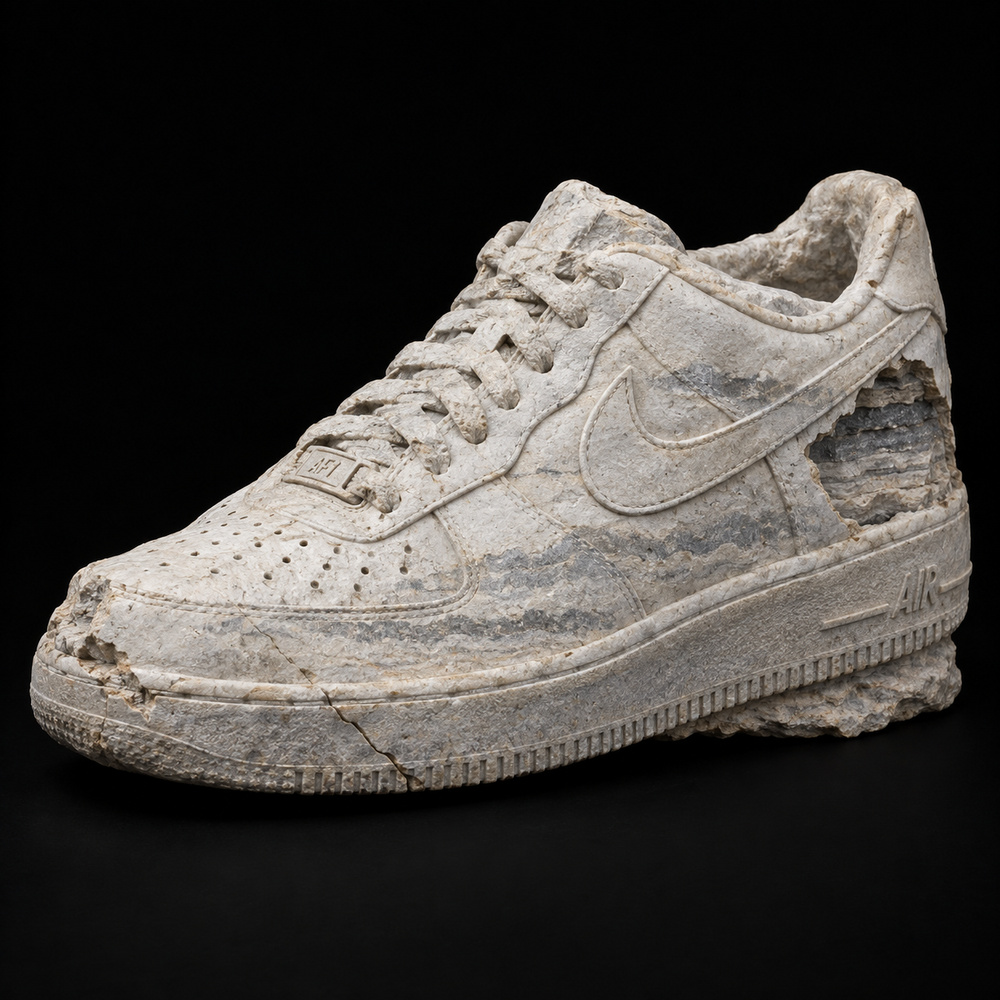 Nike Air Force 1 ’07 White — Three-quarter view