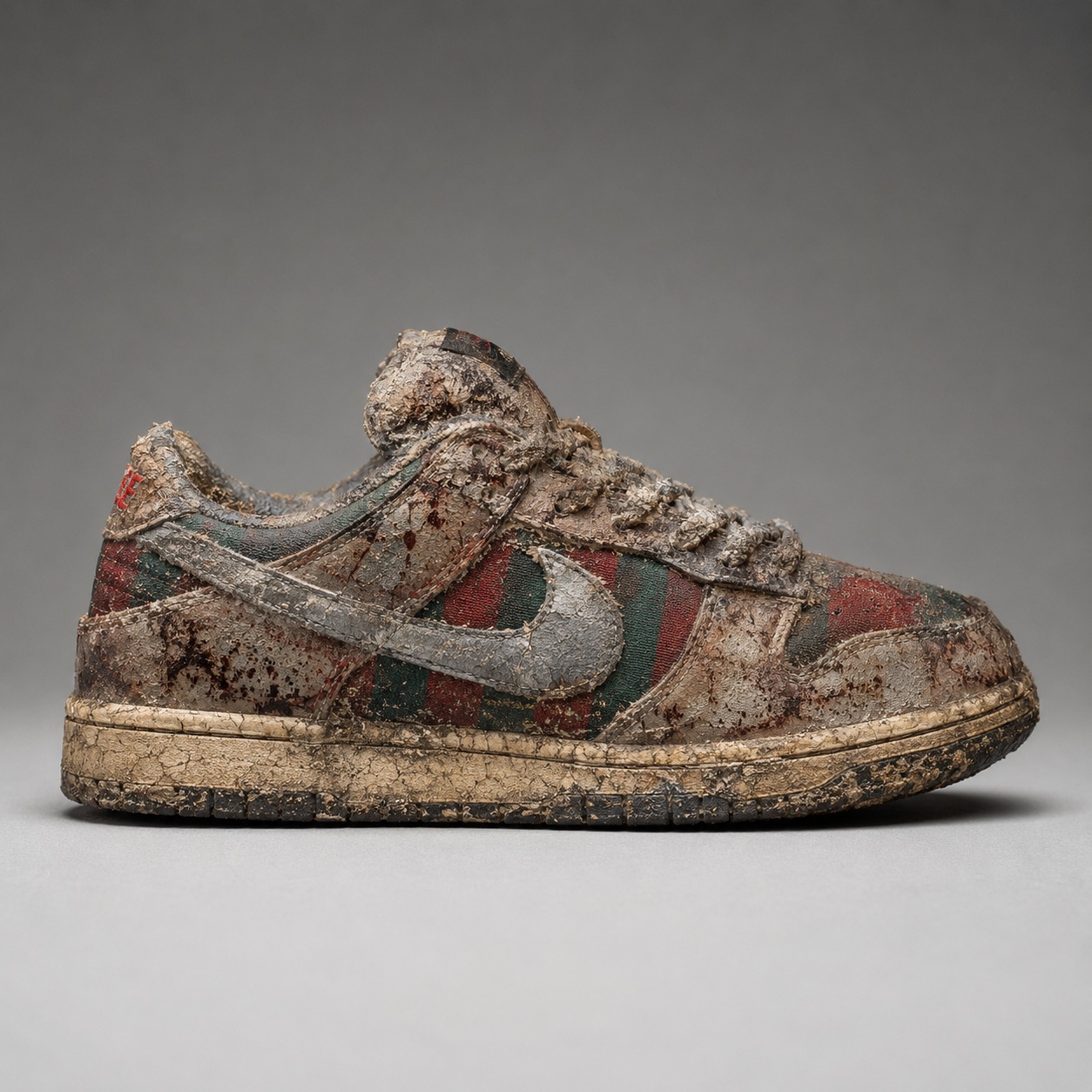 Nike SB Dunk Low “Freddy Krueger” fossil specimen