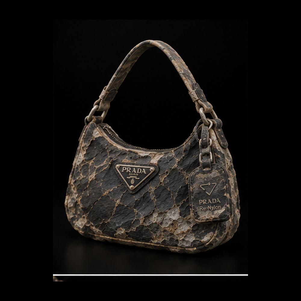 Prada Re-Nylon Shoulder Bag — Three-quarter view
