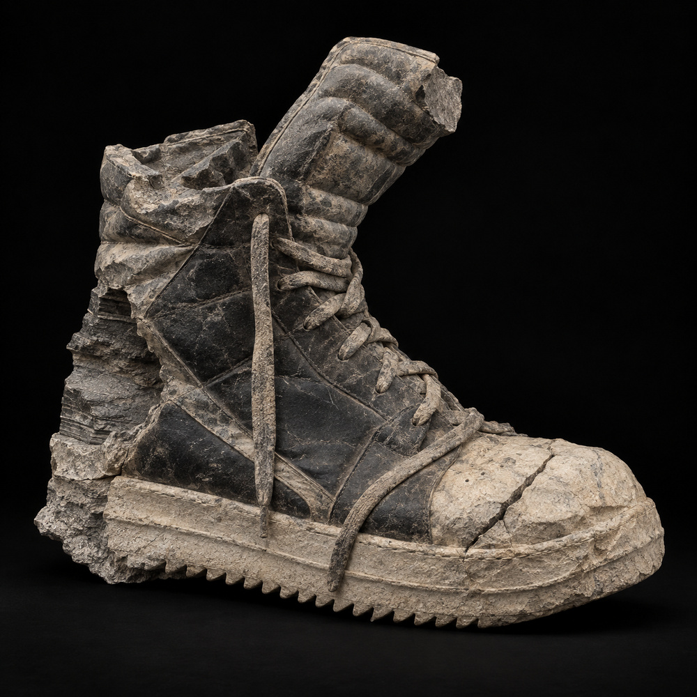 Rick Owens Geobasket — Three-quarter view