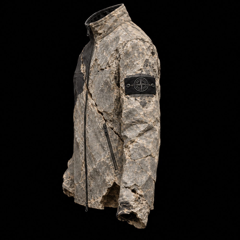 Stone Island Shadow Project Jacket fossil specimen