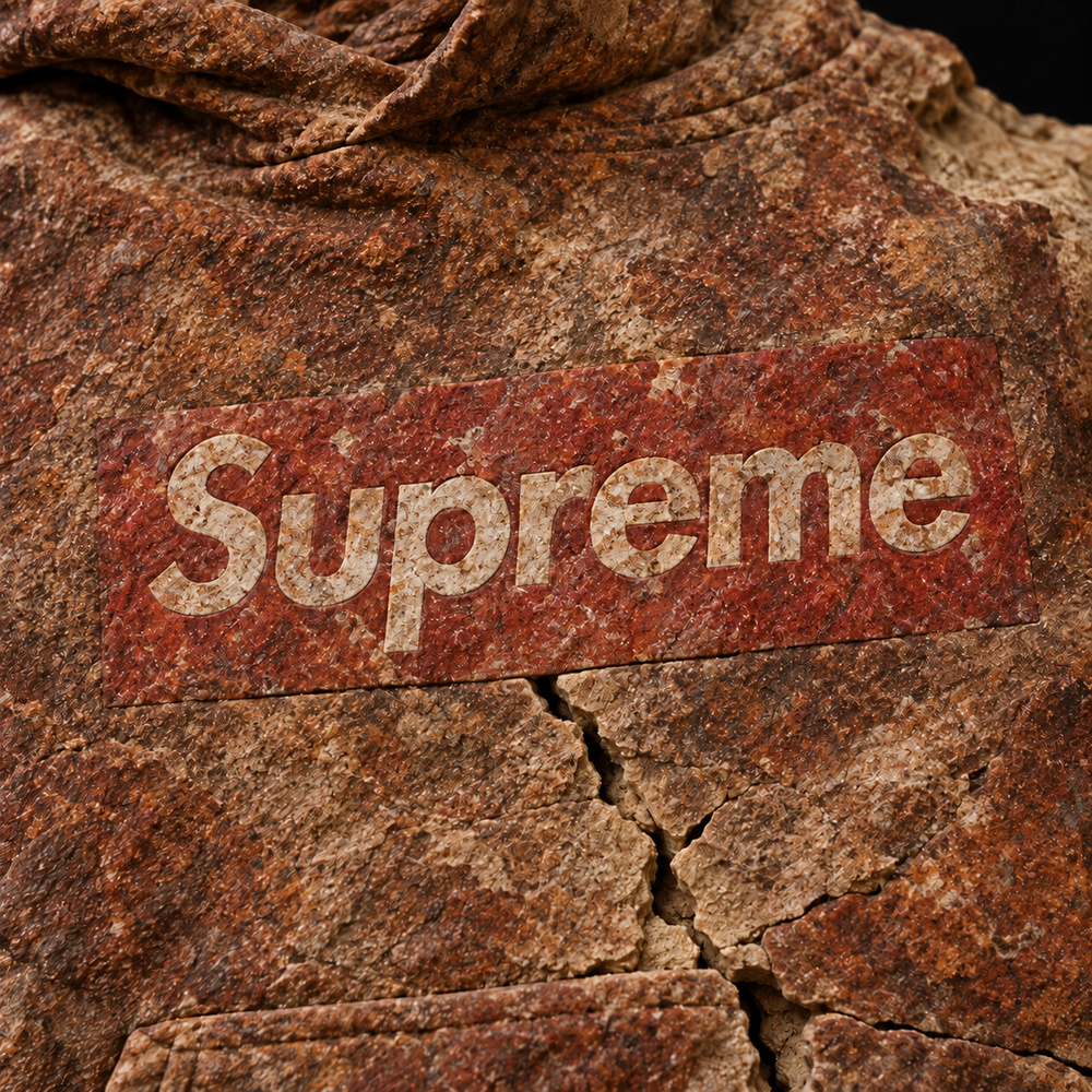 Supreme Box Logo Hooded Sweatshirt Red — Brand detail