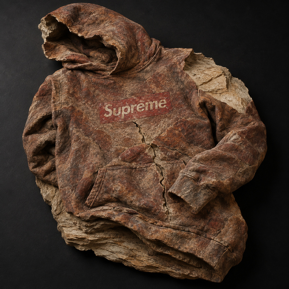 Supreme Box Logo Hooded Sweatshirt Red — Front view