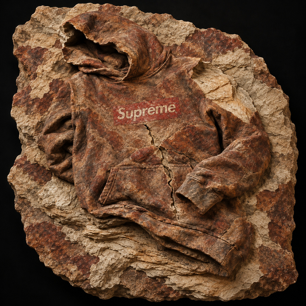 Supreme Box Logo Hooded Sweatshirt Red — Partial excavation