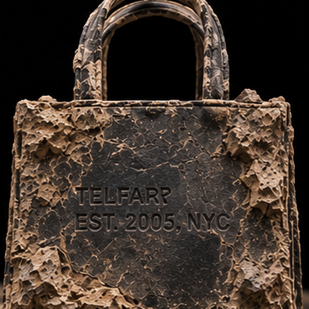 Telfar Medium Shopping Bag Black — Reverse view